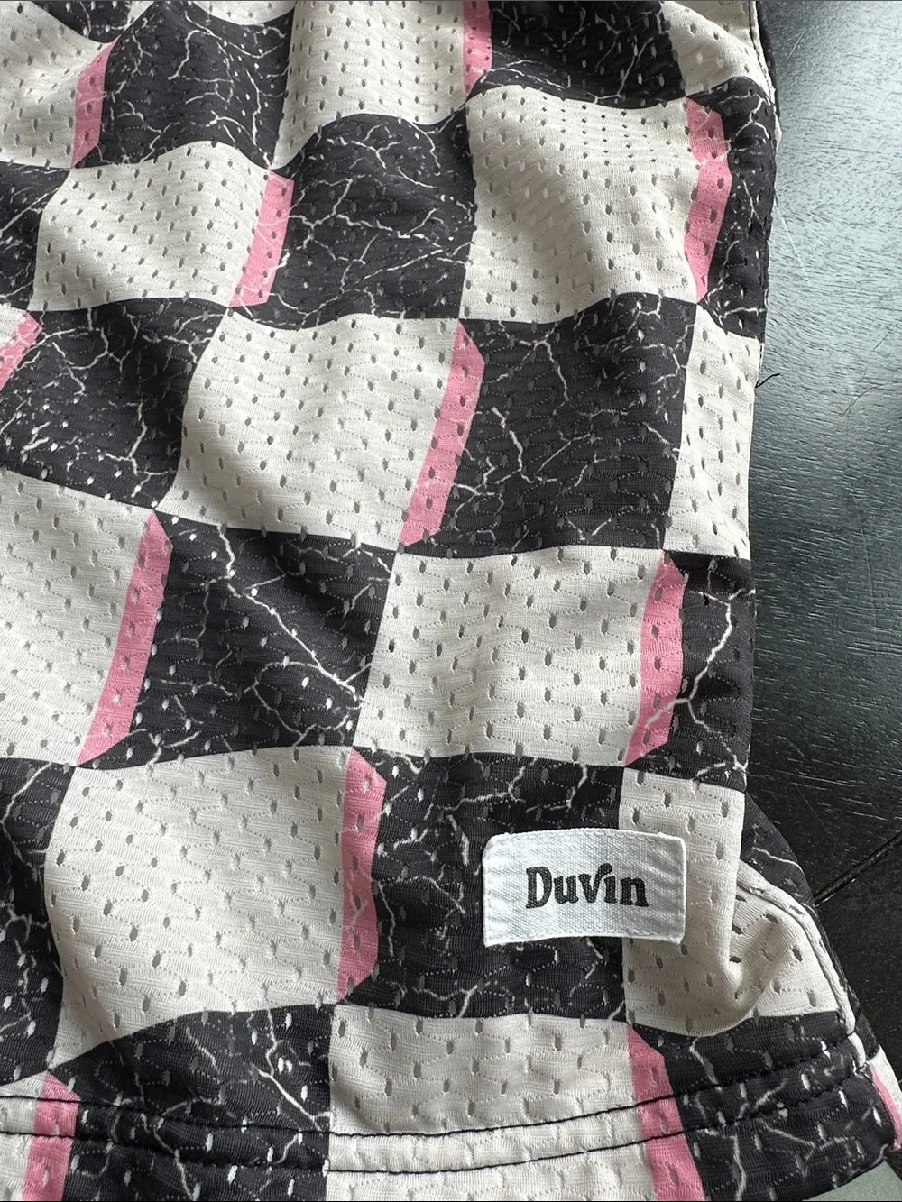 Men's Duvin Checkerboard Athletic Shorts - Picture 4 of 8